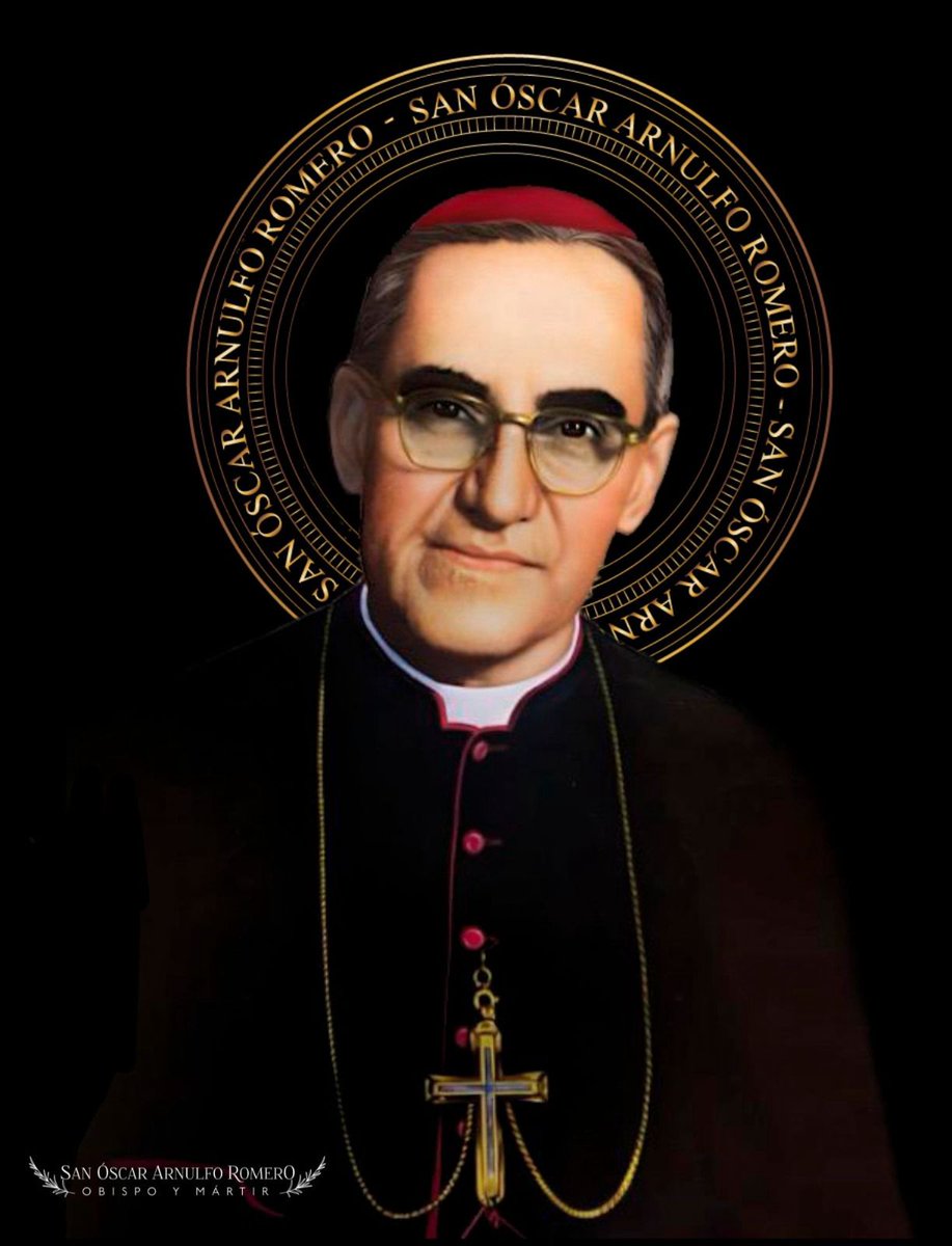 arzobispadoss's tweet photo. Hoy celebramos el martirio de San Oscar Arnulfo Romero.

Que su vida, palabra, testimonio e intercesión siga acompañando nuestro caminar. 

#SentirConLaIglesia 
#MonseñorRomero https://t.co/yDWM5aONL2