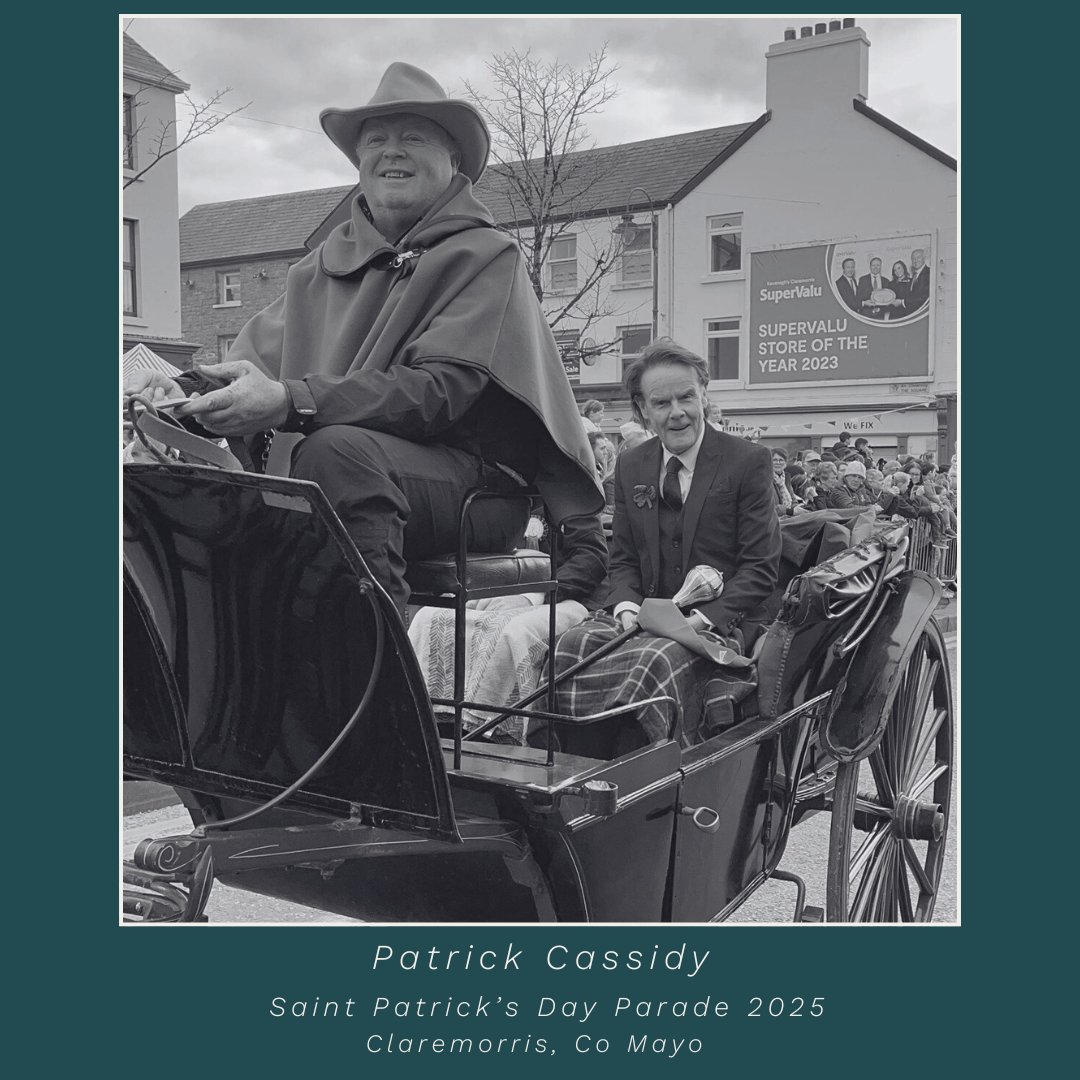 Honored and humbled to have been named Grand Marshal of the 2025 St. Patrick's Day Parade in my hometown of Claremorris, Co. Mayo. 🇮🇪🍀
Last week’s parade was a joyous celebration of community, culture, and heritage, and it was truly special to return to where it all began for