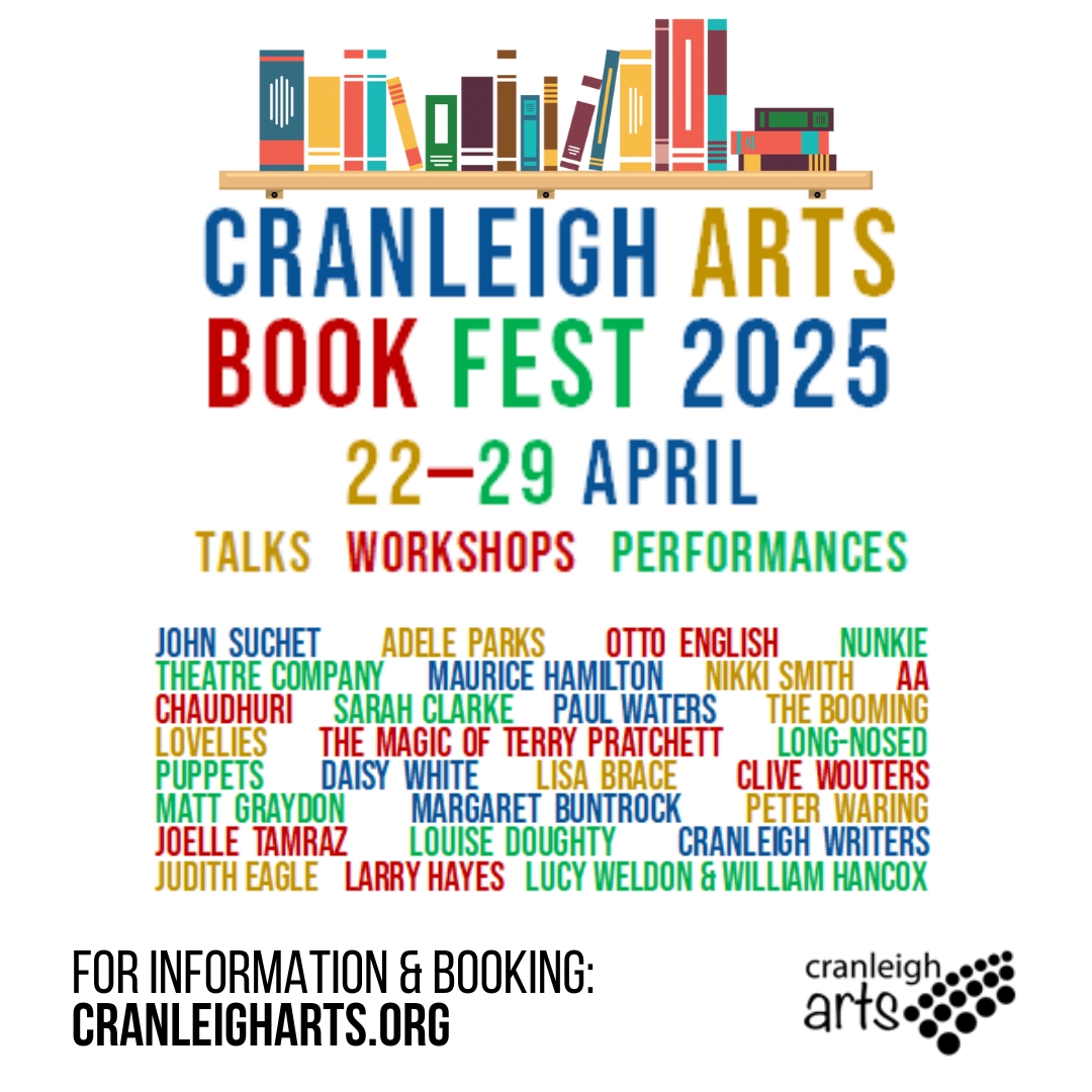 Cranleigh Arts (@cranleigharts) on Twitter photo Look at all these great names in one place (although not necessarily at the same time)! Get booking!
<a href="/johnsuchet1/">John Suchet</a> <a href="/adeleparks/">Adele Parks</a> <a href="/Otto_English/">Otto English</a> <a href="/AAChaudhuri/">A.A. Chaudhuri</a> <a href="/SCWwriter/">Sarah Clarke #TheNightSheDies</a> <a href="/Mrssmithmunday/">Nikki Smith</a> <a href="/PaulWaters99/">Paul Waters</a> <a href="/LBrace1/">Lisa Brace SWIM The Tale of Lucy Morton</a> <a href="/graydonwrites/">Matt Graydon</a> <a href="/DoughtyLouise/">Louise Doughty</a> <a href="/JoelleTamraz/">Joelle Tamraz | Author Speaker Coach</a> <a href="/weldon_lucy/">Lucy Weldon</a> Look at all these great names in one place (although not necessarily at the same time)! Get booking!
<a href="/johnsuchet1/">John Suchet</a> <a href="/adeleparks/">Adele Parks</a> <a href="/Otto_English/">Otto English</a> <a href="/AAChaudhuri/">A.A. Chaudhuri</a> <a href="/SCWwriter/">Sarah Clarke #TheNightSheDies</a> <a href="/Mrssmithmunday/">Nikki Smith</a> <a href="/PaulWaters99/">Paul Waters</a> <a href="/LBrace1/">Lisa Brace SWIM The Tale of Lucy Morton</a> <a href="/graydonwrites/">Matt Graydon</a> <a href="/DoughtyLouise/">Louise Doughty</a> <a href="/JoelleTamraz/">Joelle Tamraz | Author Speaker Coach</a> <a href="/weldon_lucy/">Lucy Weldon</a>