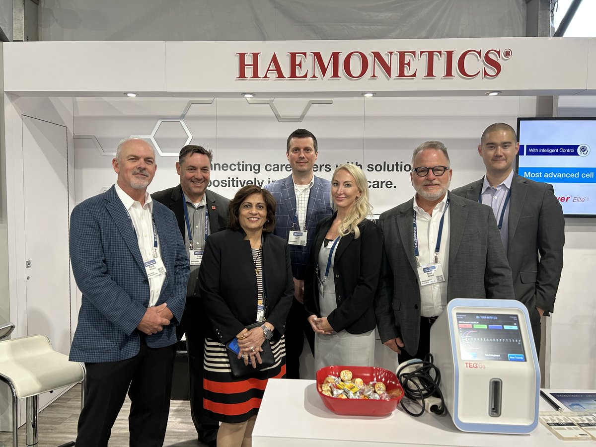 HaemoneticsCorp's tweet photo. #AMSECT2025 did not disappoint! From the busy booth to the informative sessions, the Haemonetics team enjoyed their time in San Diego. We look forward to attending next year’s event. #Perfusion #CardiovascularCare https://t.co/uuSrgnQShK