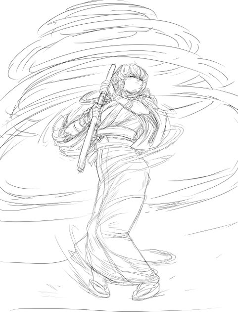 更に下描きをブラッシュアップ 