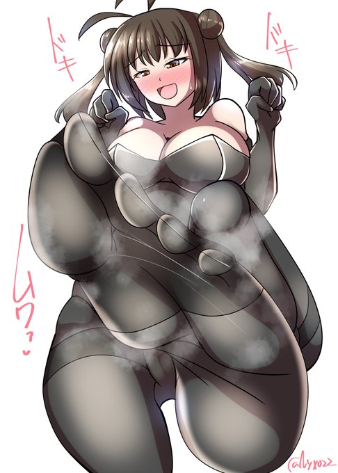 「那珂ちゃんの足裏は～みんなのものなんだからそんなに嗅いじゃダメなんだよー…?///」ムレムレ黒タイツ那珂ちゃん(ˇωˇ)進水日おめでとう!(連続1844日目 #艦これ版真剣お絵描き60分一本勝負_20250324 #艦これ版深夜の真剣お絵描き60分一本勝負 #10000日チャレンジ #めび環んどろ #那珂進水日 