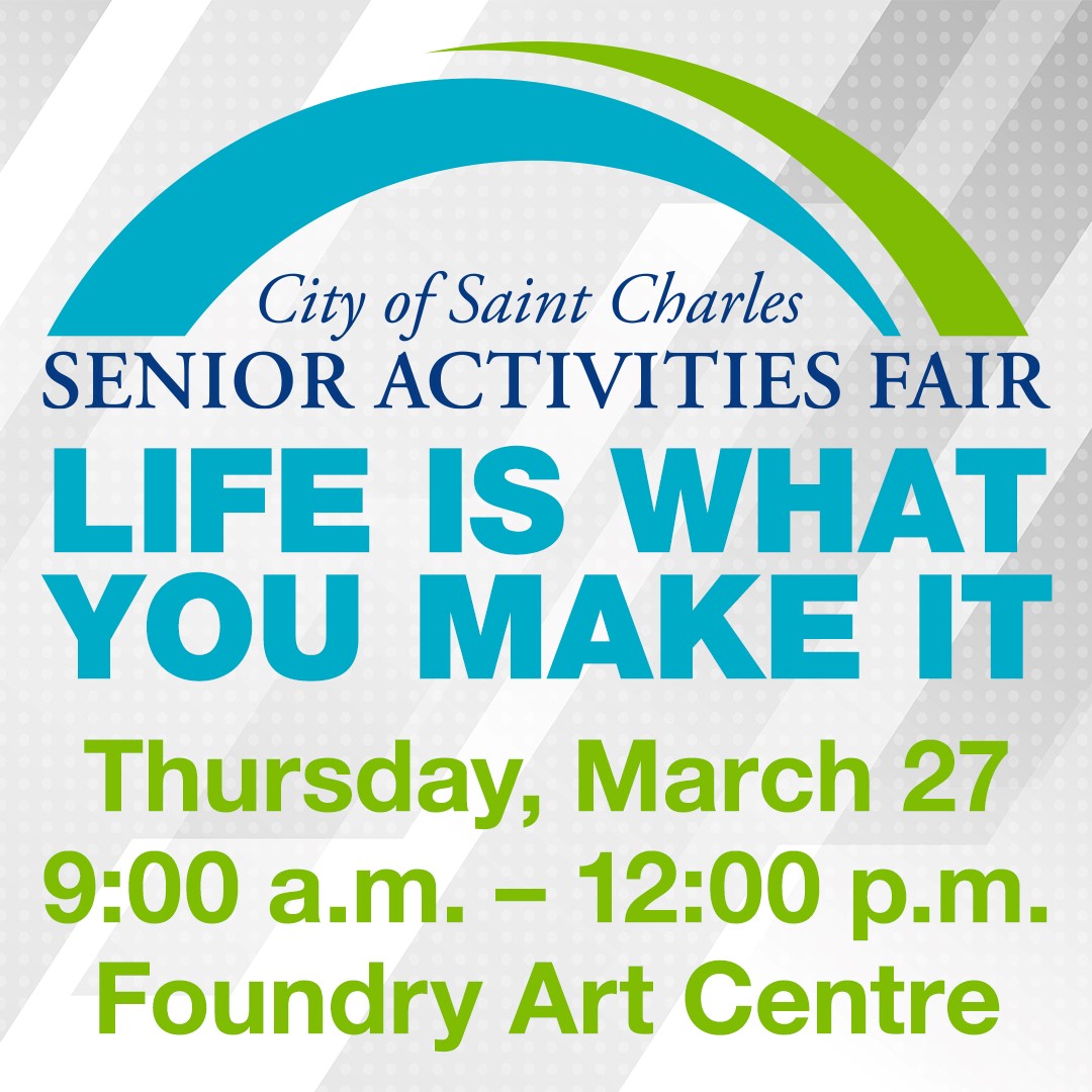 Make plans to join us this Thursday, March 27 for our annual Senior Activities Fair at the Foundry Art Centre.  This is a great event full of resources, connections and activities for our Senior population.  This is a FREE event.