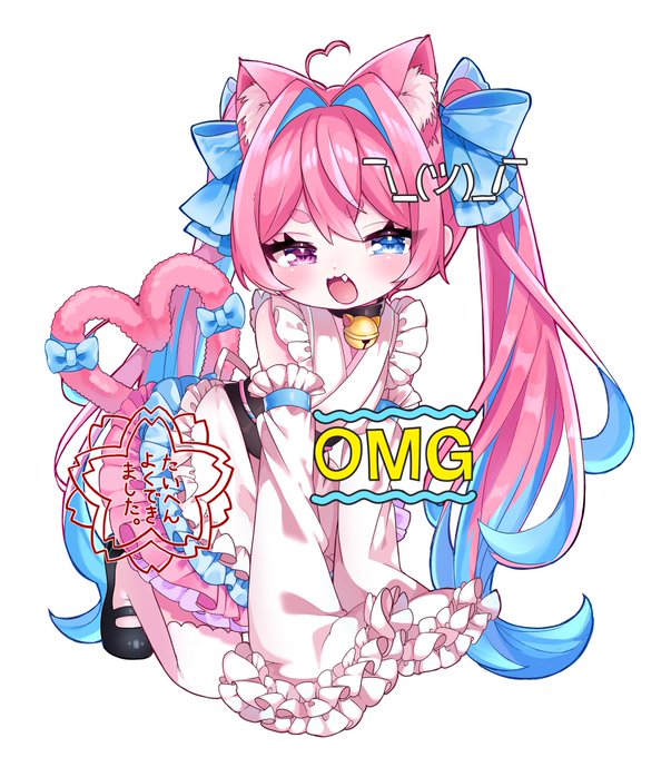 猫宮こころ様(@nekomiyakokoro )の全身絵描かせて頂きました✨
 #有償依頼 