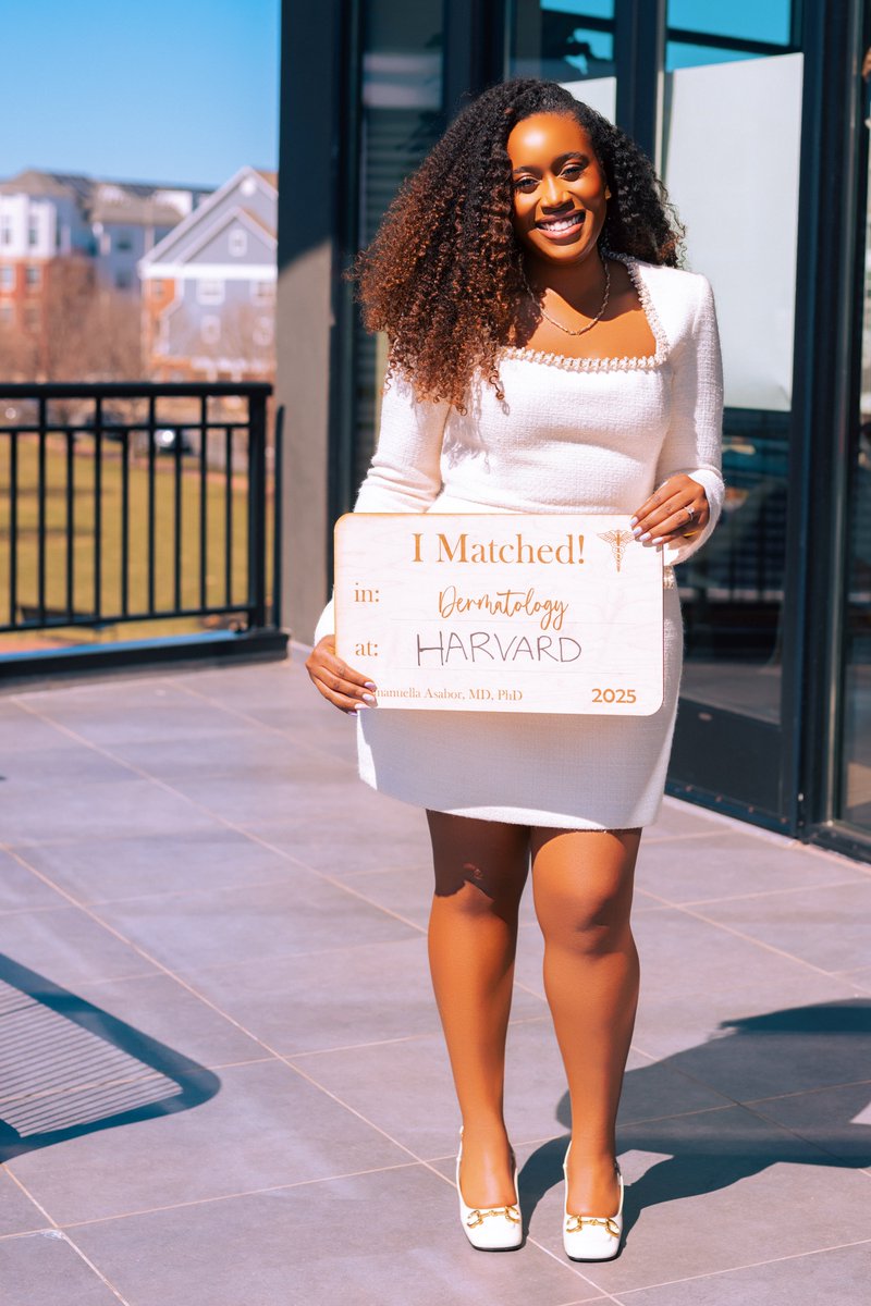 Emmanuella Asabor, PhD (@emmanuellamdphd) on Twitter photo My heart is so full🤎
Thrilled to share I matched at Harvard for dermatology residency! <a href="/HMSCombinedDerm/">Harvard Medical School Combined Derm Program</a>
Grateful to God for His grace, @dr_warhel for his love, my parents for their sacrifice, my brother for his faith, and my village for their support
#Match2025 #dermtwitter My heart is so full🤎
Thrilled to share I matched at Harvard for dermatology residency! <a href="/HMSCombinedDerm/">Harvard Medical School Combined Derm Program</a>
Grateful to God for His grace, @dr_warhel for his love, my parents for their sacrifice, my brother for his faith, and my village for their support
#Match2025 #dermtwitter