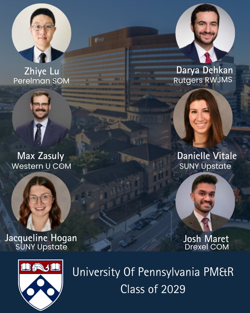 Congratulations to our UPenn PM&amp;R Class of 2029! We're so excited to have you! #MatchDay
