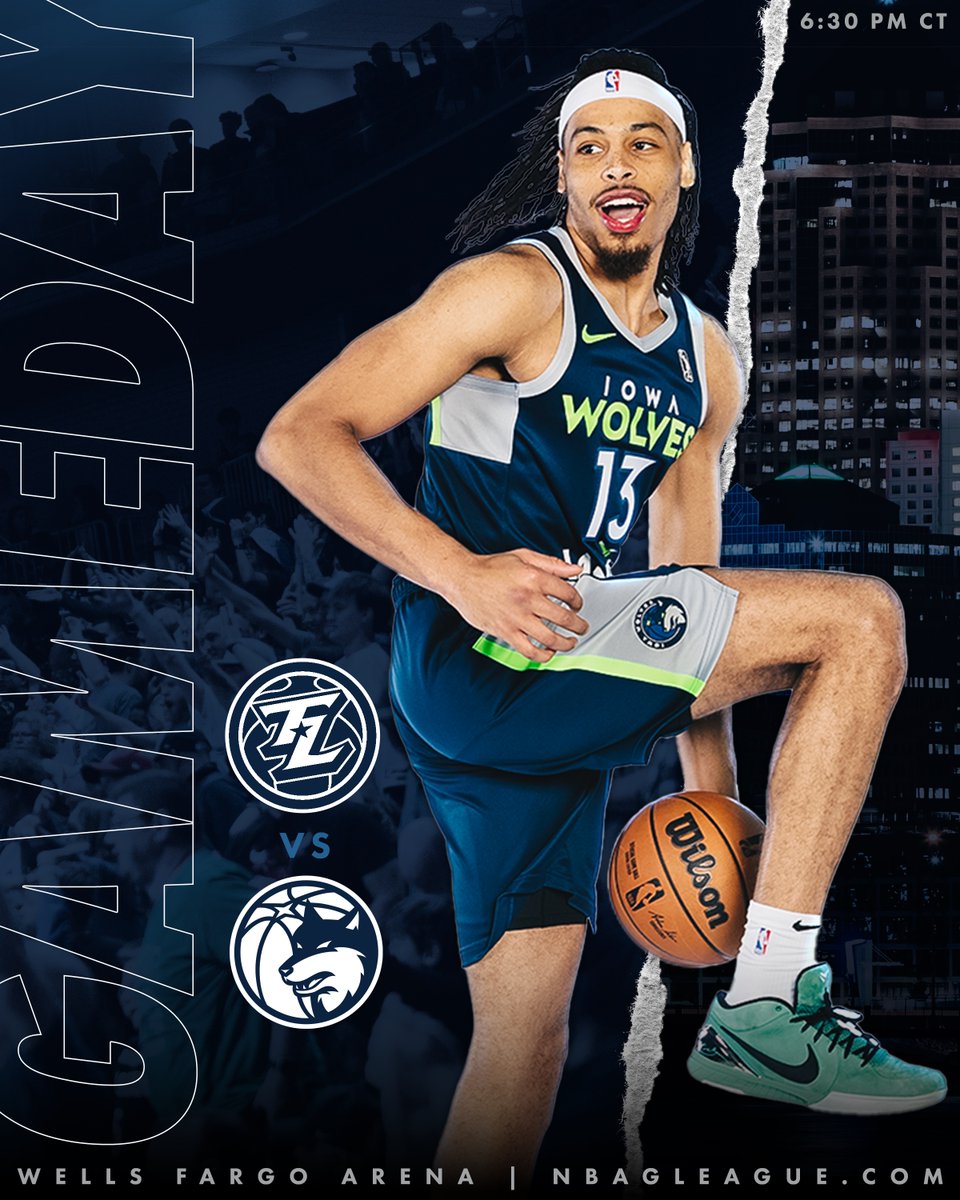 BACK IN DES MOINES

🆚: <a href="/TexasLegends/">Texas Legends</a>
📍: Wells Fargo Arena
⏰: 6:30 PM, Doors at 5:30 PM
📺: nbagleague.com
🎟️: pulse.ly/dzs5dk9fq9