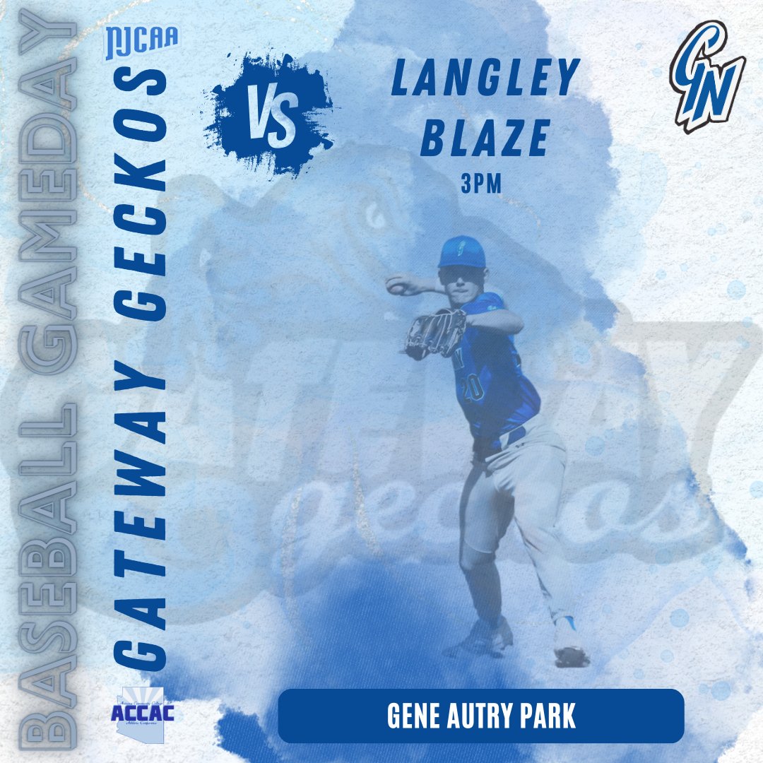 GateWay CC Athletics (@gatewaygeckos) on Twitter photo ⚾🦎 GameDay 🦎⚾
⚾ <a href="/gecknation/">GeckNation Baseball</a>
🆚 <a href="/Langleyblaze/">Langley Blaze 🇨🇦</a>
🕦 3pm
📍 The Gene
🤳 Game Changer➡Gateway Geckos Baseball 2025
@Gatewaycc <a href="/accac_sports/">ACCAC Sports</a> <a href="/NJCAA/">NJCAA</a>
#letsgogeckos #BaseBall #gecknation #gdub #gameday ⚾🦎 GameDay 🦎⚾
⚾ <a href="/gecknation/">GeckNation Baseball</a>
🆚 <a href="/Langleyblaze/">Langley Blaze 🇨🇦</a>
🕦 3pm
📍 The Gene
🤳 Game Changer➡Gateway Geckos Baseball 2025
@Gatewaycc <a href="/accac_sports/">ACCAC Sports</a> <a href="/NJCAA/">NJCAA</a>
#letsgogeckos #BaseBall #gecknation #gdub #gameday