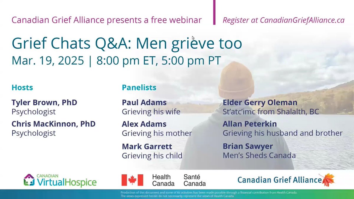Canadian Grief Alliance (@griefallianceca) on Twitter photo In case you missed it, the recording of the most recent Grief Chats Q&A - Men Greive too! webinar is now available! <a href="/GriefAllianceCA/">Canadian Grief Alliance</a> vimeo.com/1067910899 In case you missed it, the recording of the most recent Grief Chats Q&A - Men Greive too! webinar is now available! <a href="/GriefAllianceCA/">Canadian Grief Alliance</a> vimeo.com/1067910899