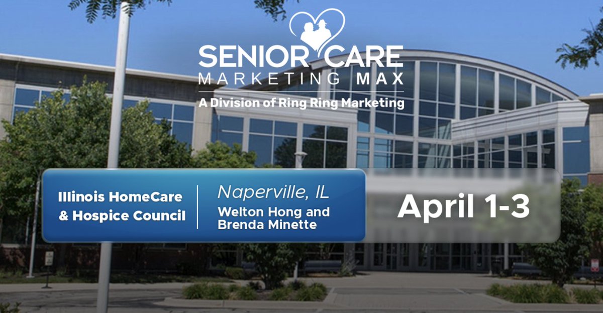 SeniorCareMax's tweet image. We’re heading to @ILHomeCare 2025 – are you?

Meet Brenda from Senior Care Marketing Max &amp;amp; hear Welton Hong share what works in 2025 to generate more billable hours &amp;amp; clients!

Let’s talk home care &amp;amp; hospice marketing!

#IHHC2025 #HomeCareMarketing
