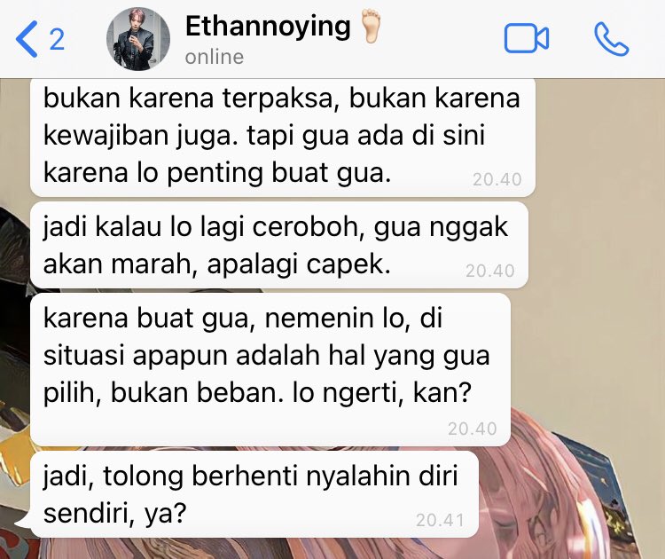 _skysecret's tweet photo. 255. "Tolong berhenti nyalahin diri sendiri, ya?" https://t.co/aQCoJCE5cO