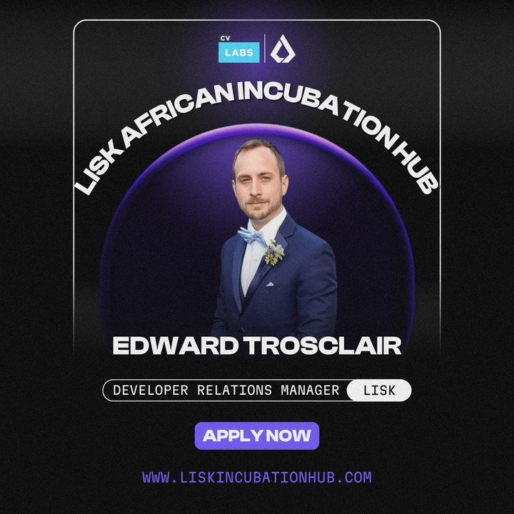 🚀 Calling all web3 builders across Africa!

The Lisk Incubation Hub by CV Labs is now accepting applications!

Get mentorship, funding, and the support you need to level up your project. 🌍💡

Apply now and build with us: 
liskincubationhub.com

#Lisk #LiskHQ #web3