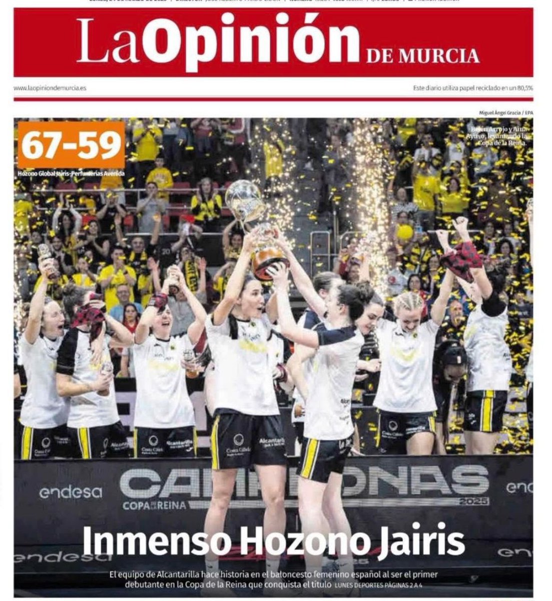 Queremos dar las GRACIAS a todos los medios regionales y nacionales que nos están dando visibilidad estos días 

Sin vuestro trabajo, nada sería posible.

Y, en especial, a <a href="/ORMurcia/">Onda Regional</a> por acompañarnos en Zaragoza 💛🏆