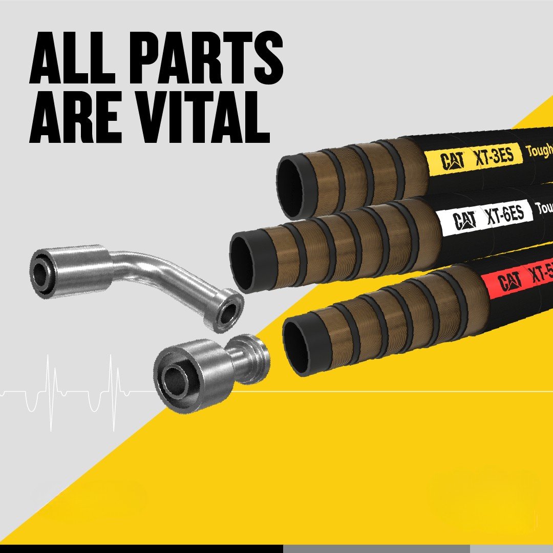 Hoses and couplings are vital in the running of your machine – why compromise on quality? 

Cat® hoses and couplings are built to be relied upon to carry the lifeblood of your hydraulic equipment. Invest in parts that will ensure you maximum safety, quality and dependability.