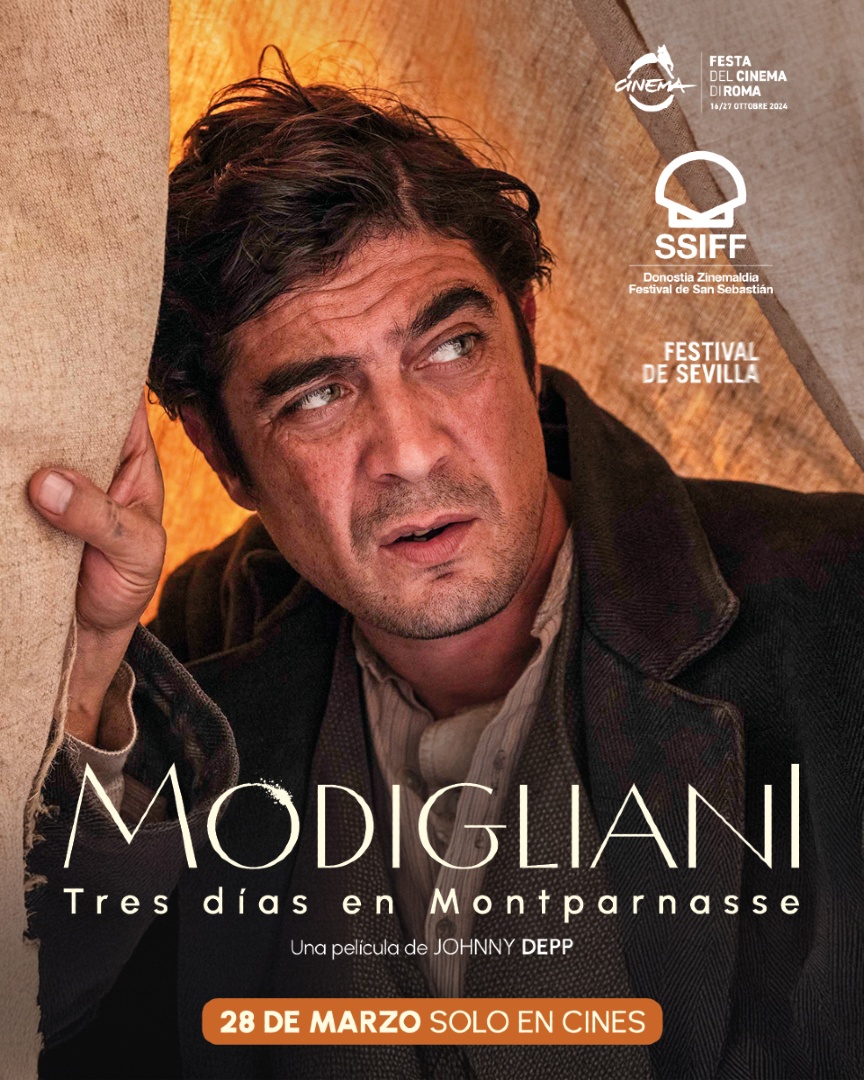 acontrafilms's tweet photo. Adéntrate en la pasión, el arte y la bohemia de París con 'Modigliani, tres días en Montparnasse', dirigida por Johnny Depp.

Una historia sobre un genio incomprendido intrepretada por un elenco excepcional.

Estreno 28 de marzo, solo en cines 🎬 https://t.co/71gn9Ja4q1