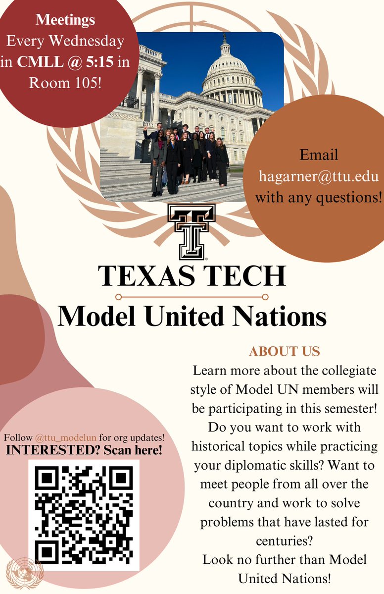 This Semester's halfway done, but lots still going on here in the Political Science Department. See below for more info on these great opportunities and consider joining.⚖️

🔴⚫👆