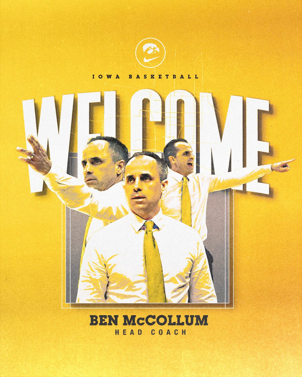 Iowa Men’s Basketball (@iowahoops) on Twitter photo Welcome Home, <a href="/CoachMcCollum/">Ben McCollum</a> 🐤
Ben McCollum named head coach of the Iowa Men’s Basketball program.
#Hawkeyes Welcome Home, <a href="/CoachMcCollum/">Ben McCollum</a> 🐤
Ben McCollum named head coach of the Iowa Men’s Basketball program.
#Hawkeyes