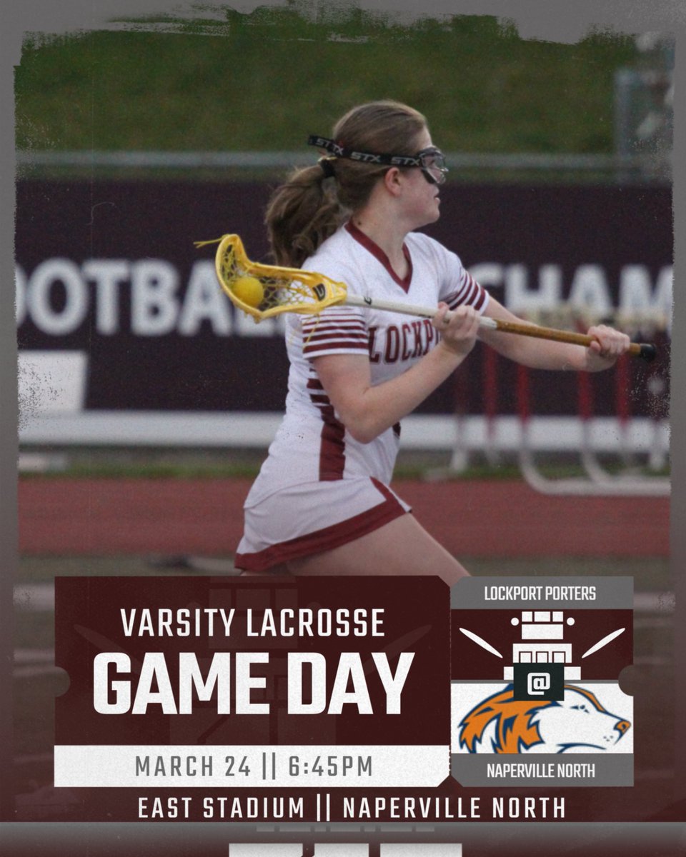 Girls' Lacrosse hosting Naperville North tonight on the East Stadium Field. <a href="/LTHS_Girls_Lax/">Lockport Girls Lacrosse</a>  #porterpride