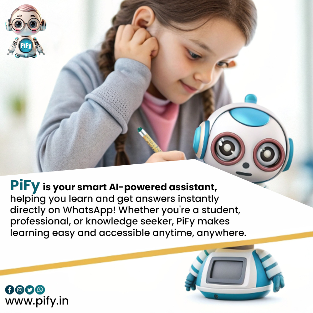 PiFyAi's tweet image. 📢 Is your child struggling with math doubts? 🤔📚 No worries! PiFy is here! 🚀✨

💡 Get instant answers on WhatsApp
📖 Perfect for students &amp;amp; professionals
⏳ Learn anytime, anywhere

Start learning today👉 pify.in
#PiFy #MathHelp #AIforEducation #SmartLearning
