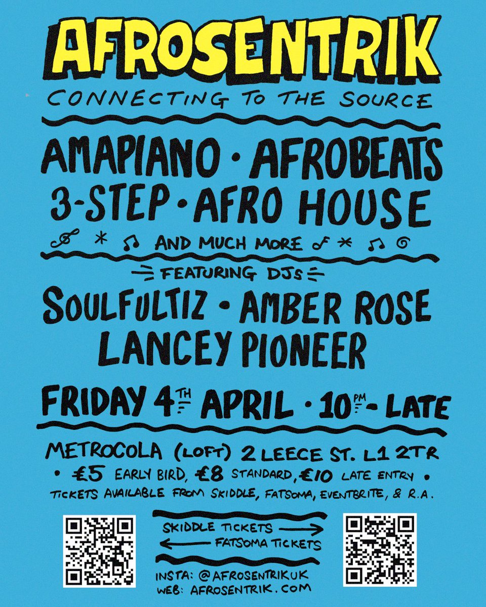 Counting down the days to our next gathering, Friday 4 April at Metrocola. Tickets available here :  fatso.ma/1m5F