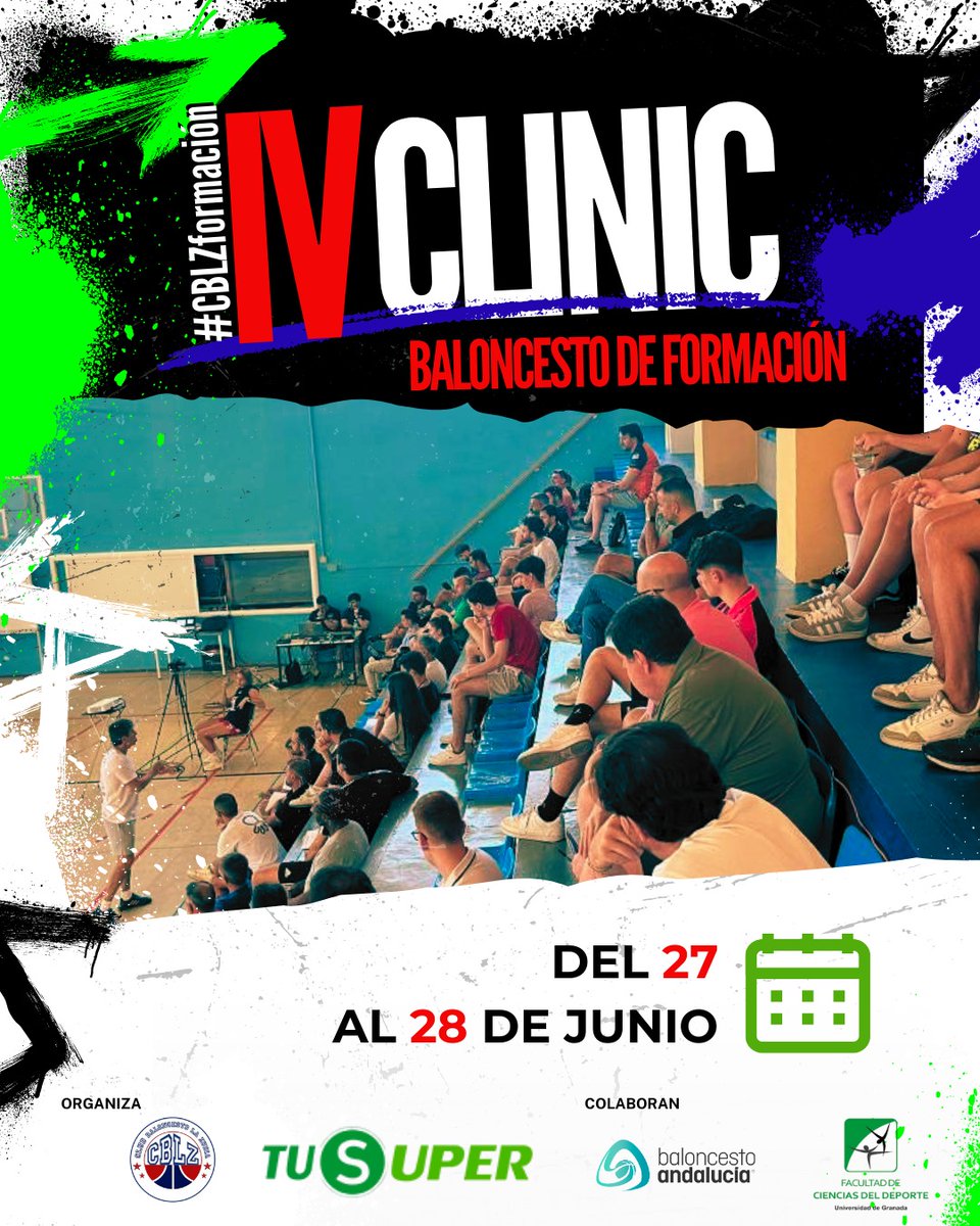 Ya están abiertas las inscripciones para el #IVClinicCBLZ

- Seis ponentes top.
- Siete ponencias.

¡Seguimos apostando por la formación! 

clubbaloncestolazubia.com/conformado-el-…