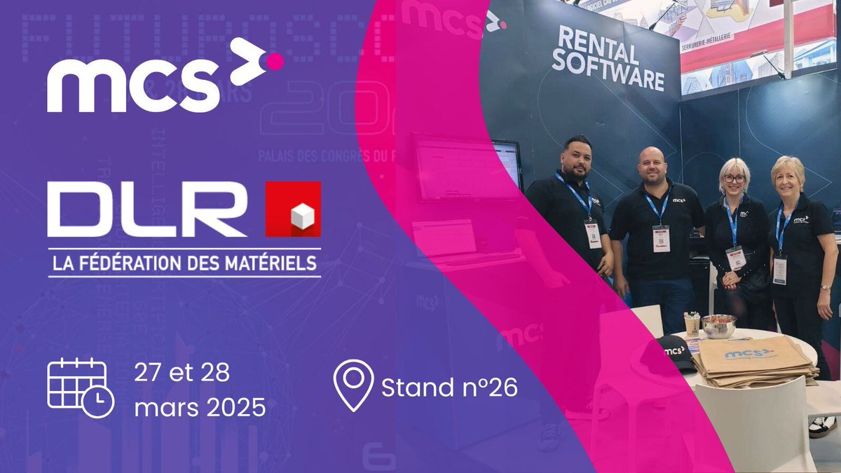 MCS_Logiciel's tweet image. Nous avons le plaisir de participer à la 60e édition du Congrès DLR les 27 et 28 mars 2025 au Palais des Congrès du Futuroscope de Poitiers. 

Plus d&apos;infos ici : eu1.hubs.ly/H0hL34B0

#DLR2025 #CongrèsDLR #LocationMatériel #MCSRentalSoftware #Innovation #GestionLocative
