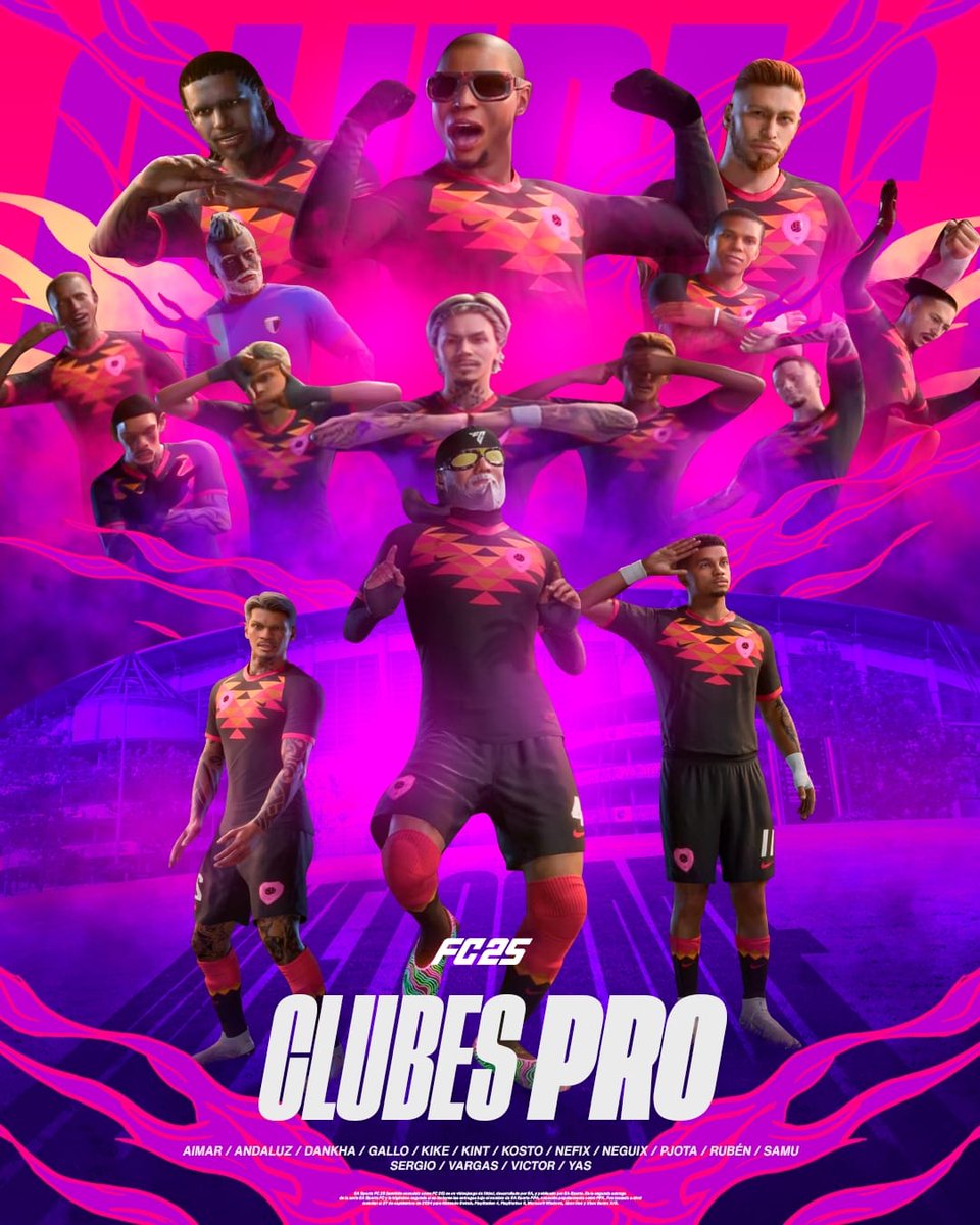 SZK Esports (@suzakuesports) on Twitter photo ๐ฆโ๐ฅ CLUBES PRO ๐ฆโ๐ฅ
Tocaba ya hacer un anuncio de los buenos
Venimos a presentar al grupo de guerreros que nos va a representar en esta temporada en las siguientes competiciones:
๐ | 1ยช divisiรณn <a href="/VPG_Spain/">Virtual Pro Gaming Espaรฑa</a>
๐ | 2ยช divisiรณn <a href="/PLGeFootBall/">PLG Espaรฑa</a>
๐ | 1ยช divisiรณn <a href="/Official_EVF/">Elite Virtual Football</a> ๐ฆโ๐ฅ CLUBES PRO ๐ฆโ๐ฅ
Tocaba ya hacer un anuncio de los buenos
Venimos a presentar al grupo de guerreros que nos va a representar en esta temporada en las siguientes competiciones:
๐ | 1ยช divisiรณn <a href="/VPG_Spain/">Virtual Pro Gaming Espaรฑa</a>
๐ | 2ยช divisiรณn <a href="/PLGeFootBall/">PLG Espaรฑa</a>
๐ | 1ยช divisiรณn <a href="/Official_EVF/">Elite Virtual Football</a>