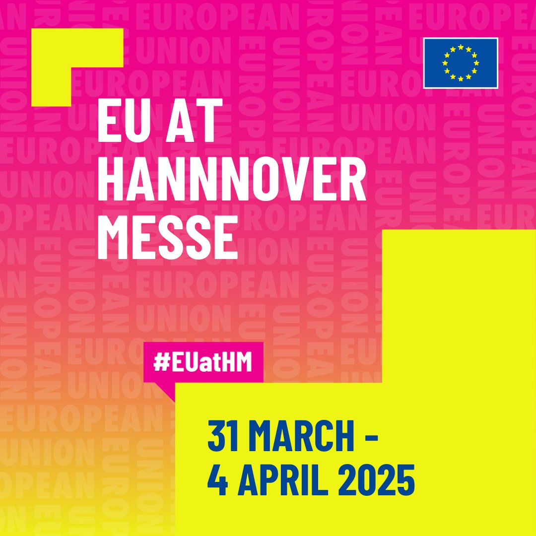 Heading to <a href="/hannover_messe/">HANNOVER MESSE</a>?

Join us for:

✅ Expert advice on EU funding, sustainability &amp; innovation
✅ Matchmaking at the Technology &amp; Business Cooperation Days 2025
✅ Talks on EU support for entrepreneurs &amp; more

Visit us at Hall 2, Stand C-02 👋
 
👉europa.eu/!XcHJ8f