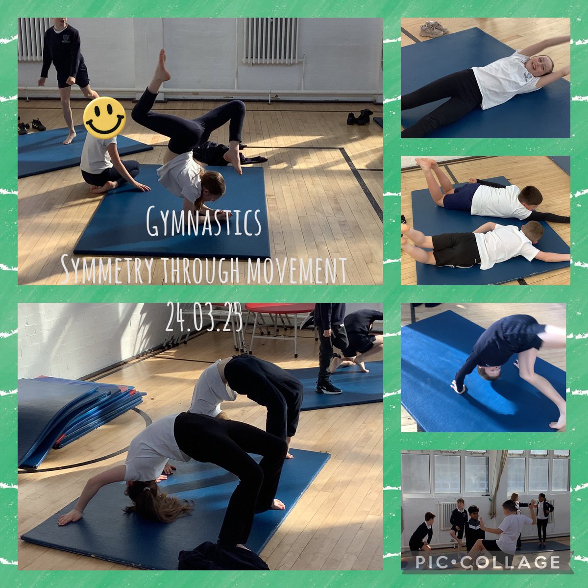 5C have had an energetic afternoon exploring symmetry through a series of rolls and jumps. Such fun!
