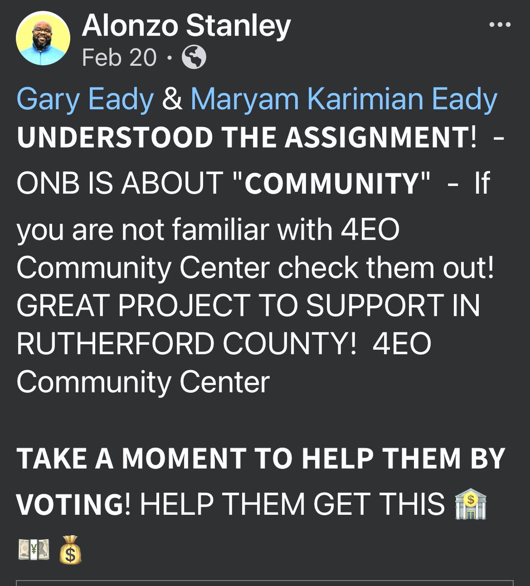 The 4EO Community Center tweet media