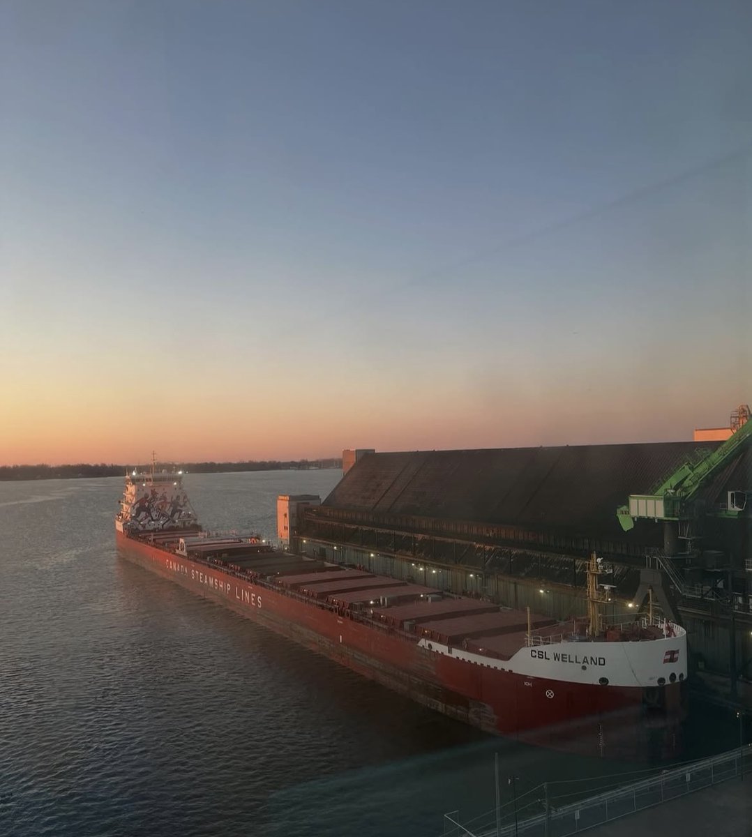 After overwintering at the <a href="/PortofToronto/">Port of Toronto</a>, the CSL Welland was the first ship or “Laker” to arrive at <a href="/redpath_sugar/">Redpath Sugar</a> in 2025. 

Later this week, we’ll welcome the first ocean-going vessel, or "Saltie," of the season, marked by the 164th annual Top Hat Ceremony!

📸 @patsychard