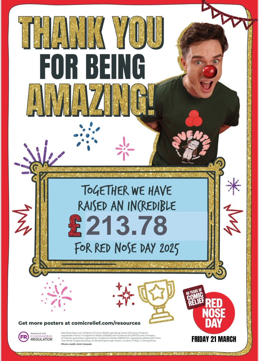 #amazing #achievement by #staff #pupils and #parents for #raising #funds for <a href="/comicrelief/">Comic Relief</a> #attitudedeterminesaltitude