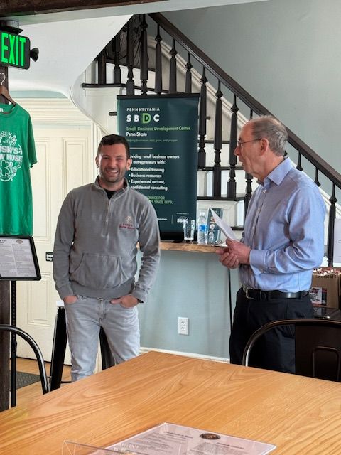 Penn State SBDC (@pennstatesbdc) on Twitter photo Huge thanks Rosko’s Brew House for hosting #SBDCDay! Adam Roskowski's inspiring journey with <a href="/PennStateSBDC/">Penn State SBDC</a> proves what's possible. Appreciative of Mayor Derek Slaughter, Solomon Wheeler (SBA), & Susquehanna Bank reps for their support!
#SmallBusiness #PennStateSBDC Huge thanks Rosko’s Brew House for hosting #SBDCDay! Adam Roskowski's inspiring journey with <a href="/PennStateSBDC/">Penn State SBDC</a> proves what's possible. Appreciative of Mayor Derek Slaughter, Solomon Wheeler (SBA), & Susquehanna Bank reps for their support!
#SmallBusiness #PennStateSBDC