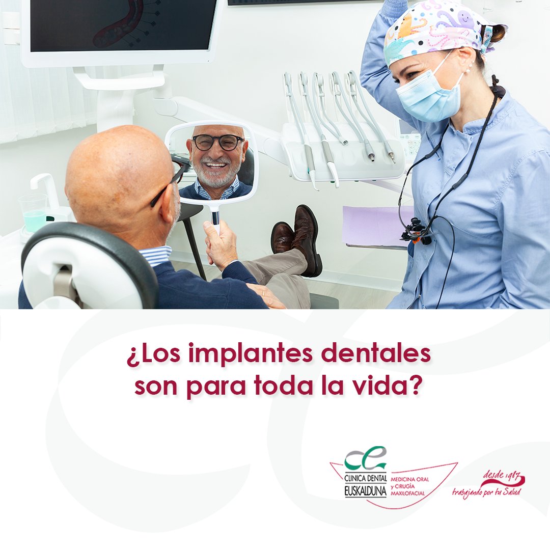 ceuskalduna's tweet photo. ¿Los implantes dentales son para toda la vida? ➤ No siempre. Para alargar su vida útil, es fundamental:

✅ Mantener una higiene oral adecuada con técnicas específicas.
✅ Acudir a revisiones periódicas con el odontólogo.
✅ Seguir los protocolos de mantenimiento recomendados. https://t.co/OMUSfqhyHn