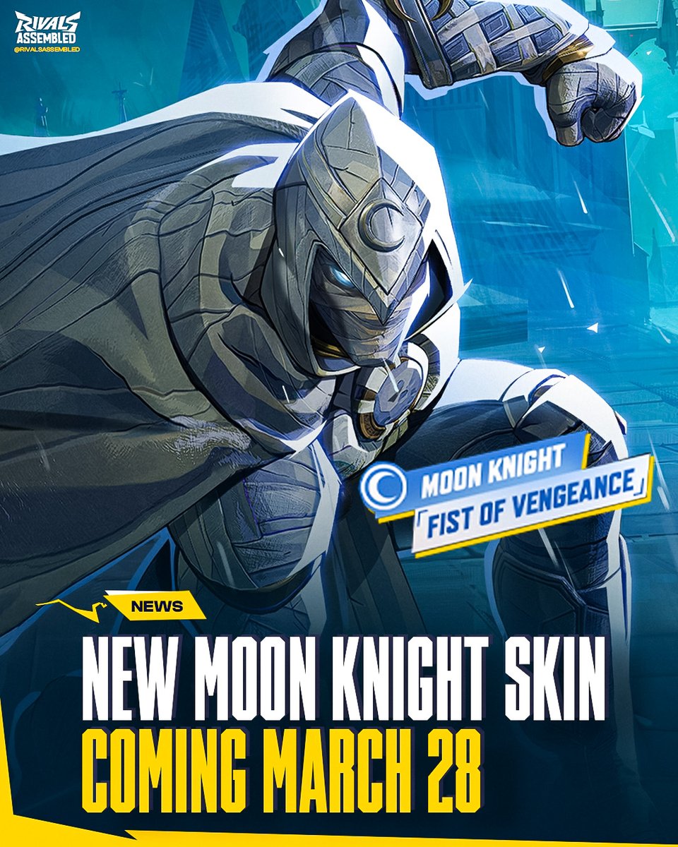 RivalsAssembled's tweet photo. 🌙Moon Knight "Fist Of Vengeance" inspired by the MCU

📅Coming March 28th 7:00 PM PDT https://t.co/GAC4r55s7w