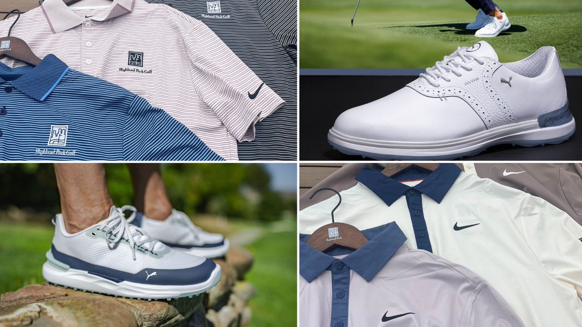 Happy #MerchMonday! Check out these new arrivals in the Golf Shop! 🔥

• Nike Polos – Stay sharp on the course! 
• Puma Avant Shoes are back!
• NEW! Puma Ignite Elevates – Unmatched comfort &amp; performance.

Stop by the golf shop and gear up this week!