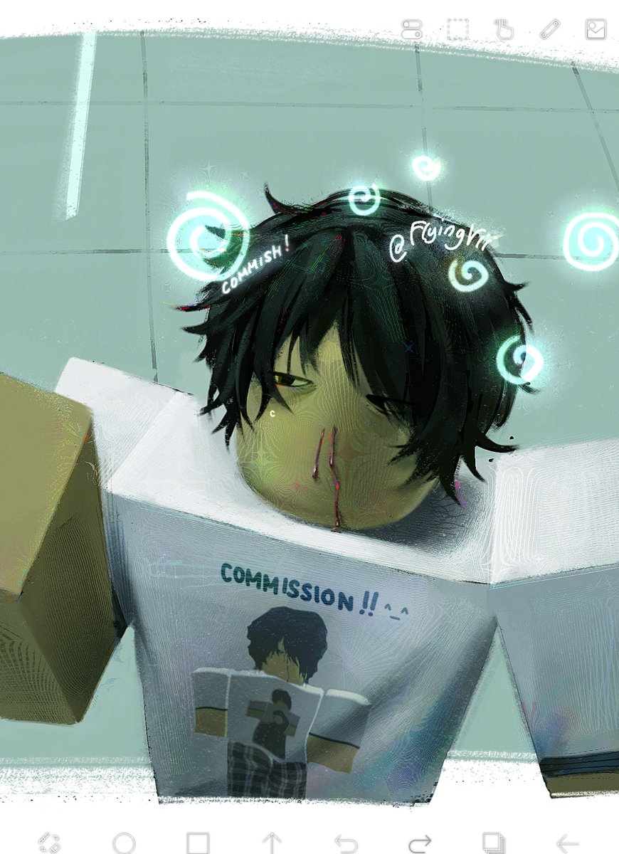 FlyingVii's tweet image. #robloxart #RobloxCommissions 
Commish for @happy_yom :)