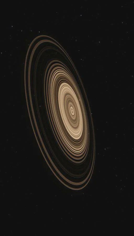 This is J1407b. The planet with the largest known ring system.

[Illustration]