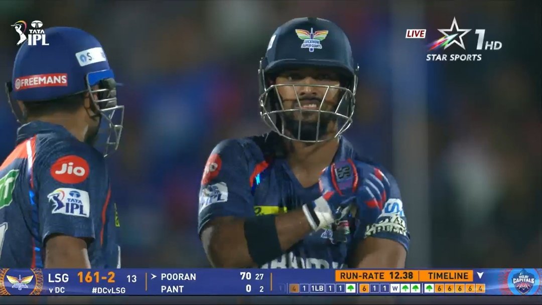 Fantasyevo21's tweet photo. NICHOLAS POORAN SMASHED 6,6,6,6,4 - 28 RUNS IN A SINGLE OVER. 🥶

#IPL2025 https://t.co/N6lmVLJiqp