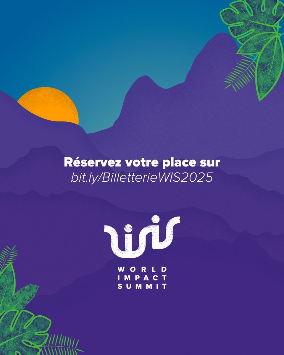 Deux jours pour penser un avenir durable avec des experts, des entrepreneurs engagés et des personnalités inspirantes. 🚀🌱
📅 Découvrez dès maintenant tous les sujets abordés sur la Grande Plénière &amp; sur la Plénière Territoriale du 26 mars. Inscription : bit.ly/BilletterieWIS…