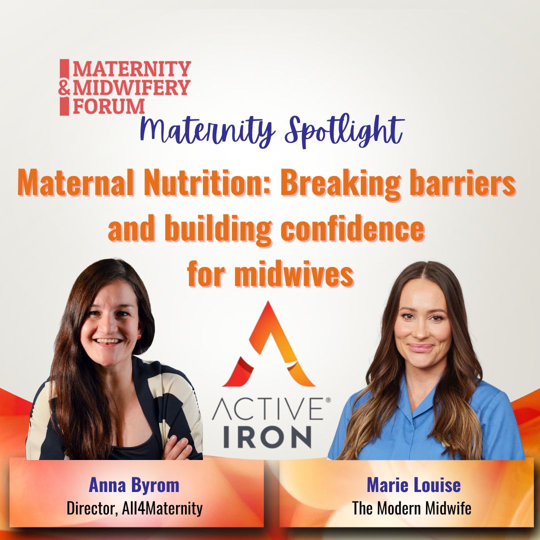 Breaking barriers and building confidence for midwives
15 MAY 1PM 
Anna Byrom (Director, All4Maternity)
Marie Louise (The Modern Midwife)
<a href="/ActiveIronWorld/">Active Iron</a>
👉 shorturl.at/ewWJQ

#Maternity #Midwifery #MaternalHealth #Nutrition #Midwives #ActiveIron