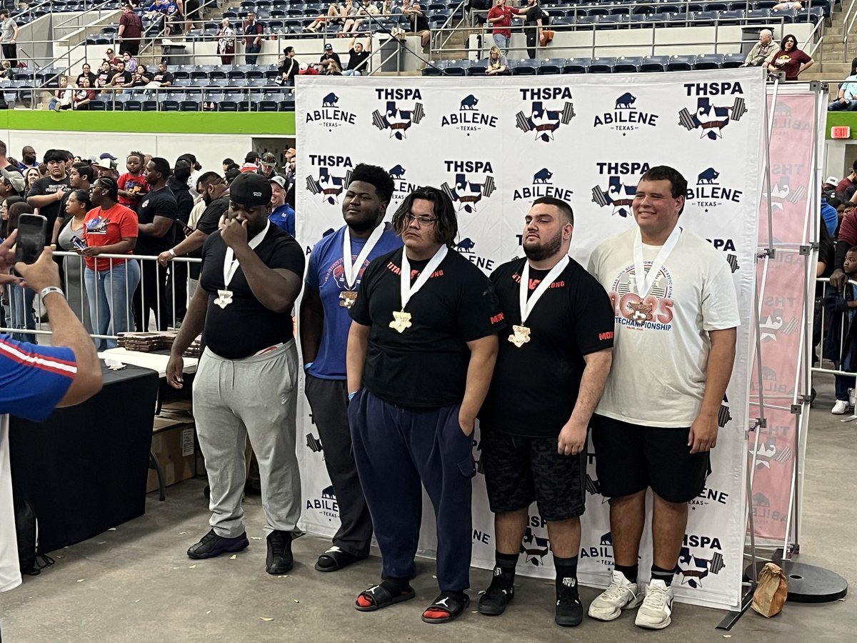 First, AGTG! We finished what we started.Through trails and tribulations, we still pulled out a powerlifting state 5th place🏅with only my openers. I want to thank my coaches, teammates, community and administrations for supporting the entire athletic department in everything we