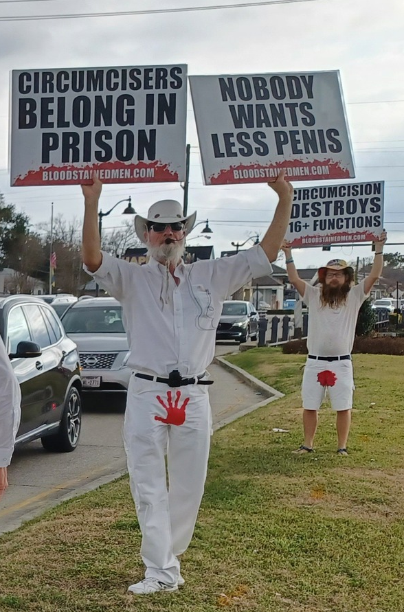 BloodstainedMen's tweet photo. In the United States, you go to prison if you #circumcise a girl. Why do you get paid if you circumcise a boy? How is that equal protection under the law? https://t.co/EyayoFLyB5