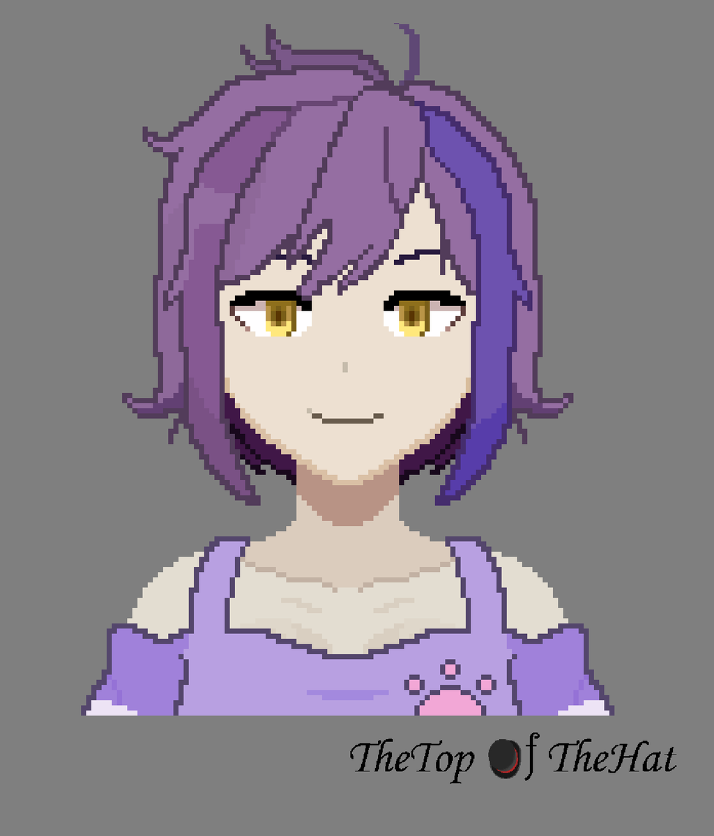 TheTopofHatThe's tweet photo. I have decided to start drawing again. I don't know if I will end up finishing the last one, but this one was fun to make 
(I also put a watermark of sorts, but I need to find a better place for it because it would be very easy to crop out)
 @BestGalfred https://t.co/78hyaHBXoU