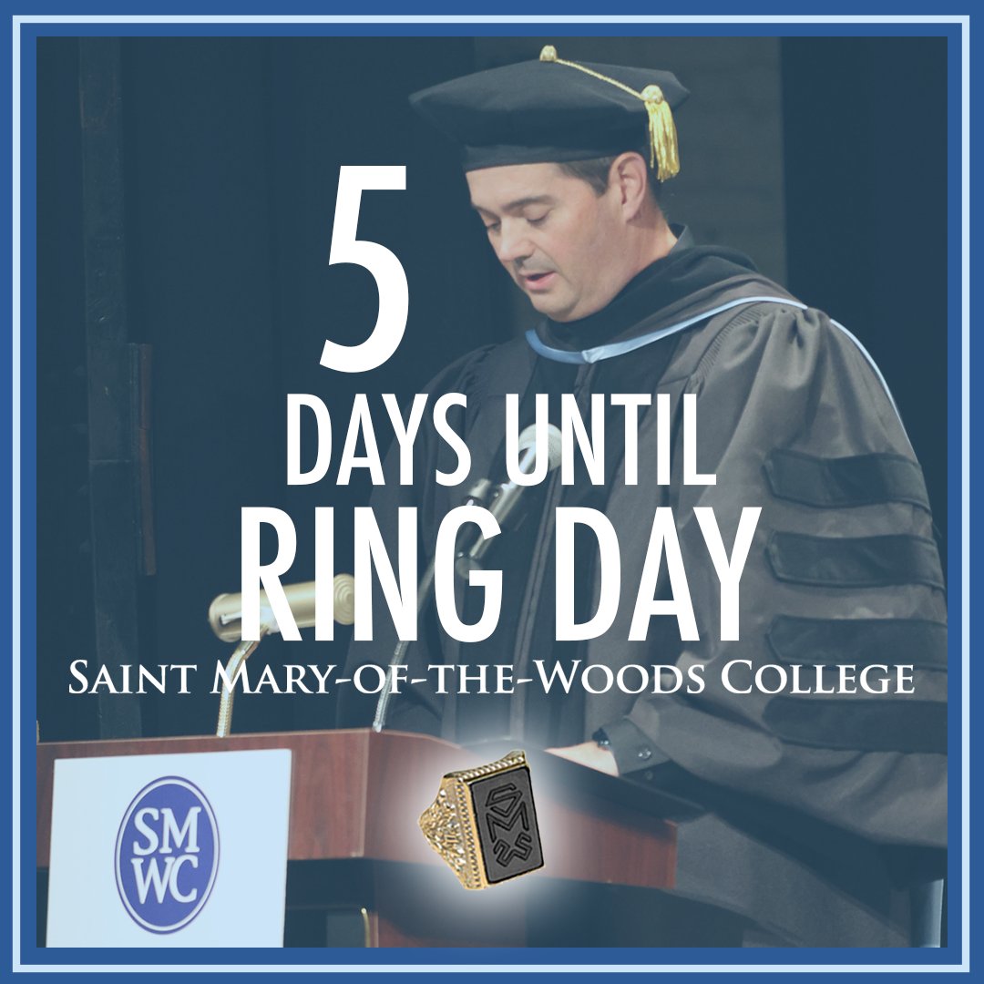smwc's tweet image. In just five days, SMWC will honor more than 120 students for Ring Day 2025! We can hardly wait!

#smwc #ringday #woodsring
