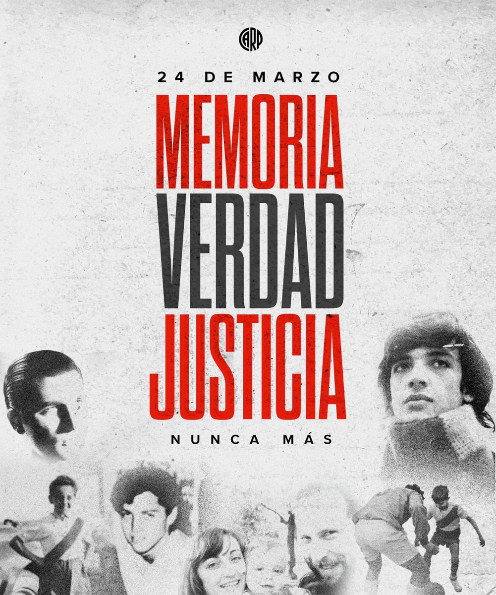 “Hoy recordamos a las víctimas de la dictadura militar que azotó a nuestro país entre 1976 y 1983. Su memoria nos compromete a luchar por la justicia, la verdad y la libertad. Nunca más.”
#diadelamemoria #memoriaverdadyjusticia