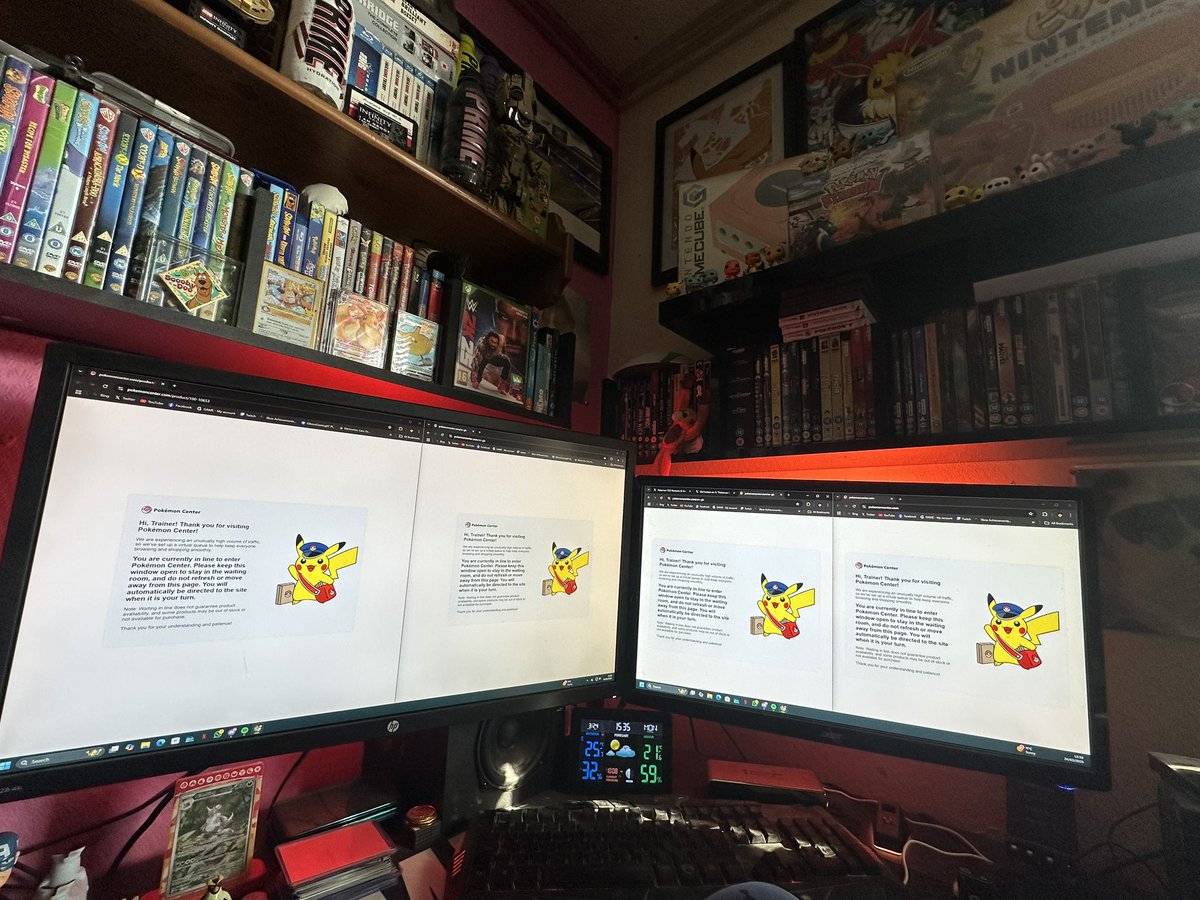 Got 4 tabs open 2 tabs have been open for the last 25 minutes or more and I’m stuck in the Pokémon Centre queue still. I just want to buy some Pokemon cards :( the scalpers win again #PokemonTCG #pokemoncompany #Pokemoncentre