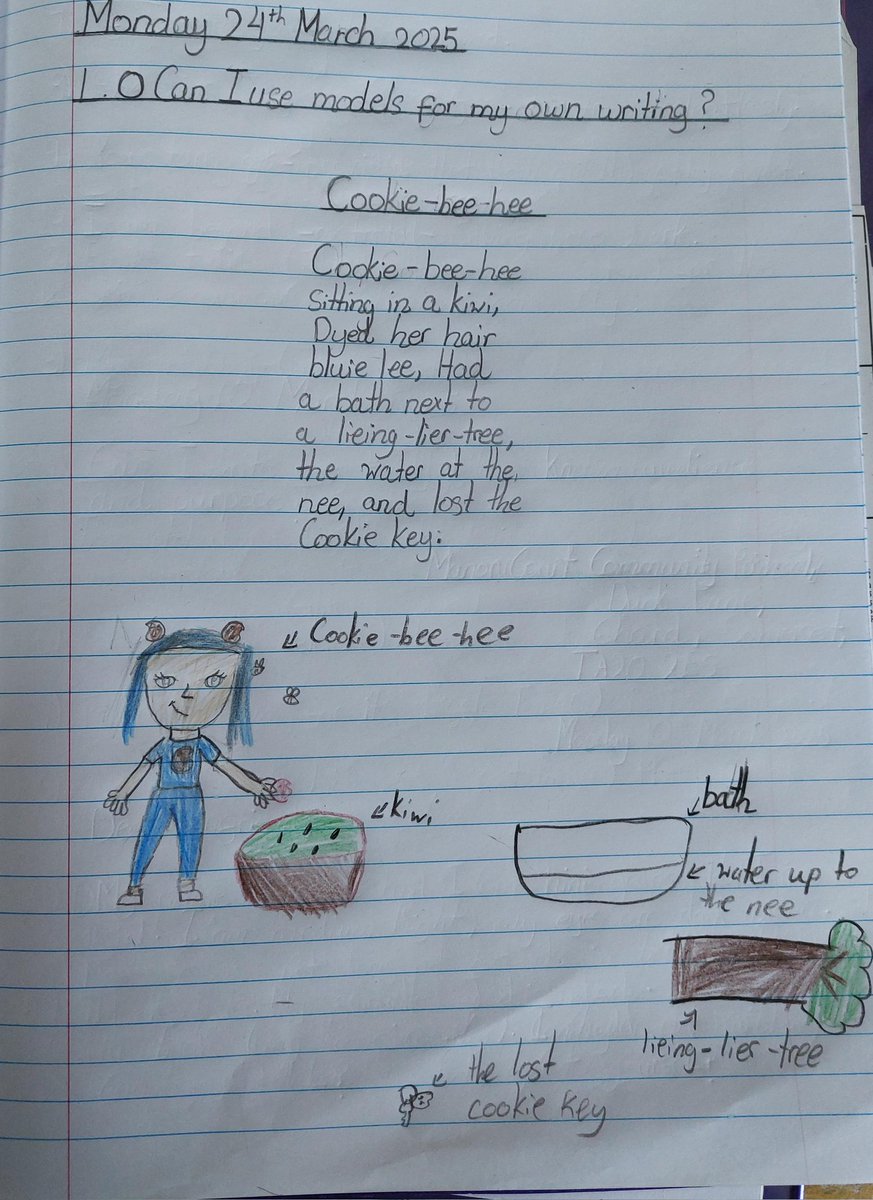 Year 5 have been writing nonsense poems today - do they make sense to you?!