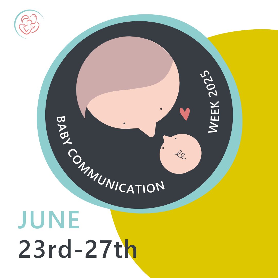 🎉 #BabyCommunicationWeek25 is happening on the 23rd - 27th June - be sure to put the dates in your diary! We hope you will join us for another fantastic week celebrating &amp; awareness-raising around babies' amazing - yet often unnoticed - communication &amp; connection skills. 😍
