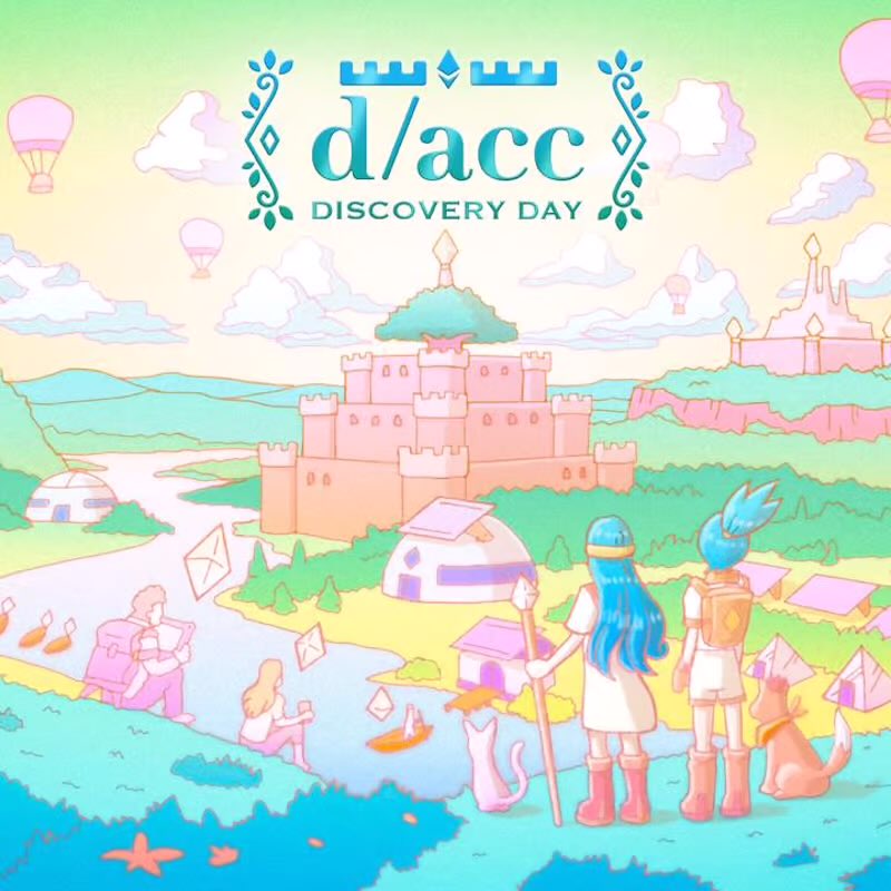 fishbiscuit (@not_qz) on Twitter photo Join us once again for dacc day, exploring a more thoughtful approach to technological acceleration—one that prioritizes decentralization, defense, and democracy.
This time at <a href="/EthTaipei/">ETHTaipei 🇹🇼 April 1st-2nd 2025</a>, once again hosted by <a href="/VitalikButerin/">vitalik.eth</a> featuring speakers such as <a href="/hwwonx/">hww.eth | Hsiao-Wei Wang</a>
Link below Join us once again for dacc day, exploring a more thoughtful approach to technological acceleration—one that prioritizes decentralization, defense, and democracy.
This time at <a href="/EthTaipei/">ETHTaipei 🇹🇼 April 1st-2nd 2025</a>, once again hosted by <a href="/VitalikButerin/">vitalik.eth</a> featuring speakers such as <a href="/hwwonx/">hww.eth | Hsiao-Wei Wang</a>
Link below